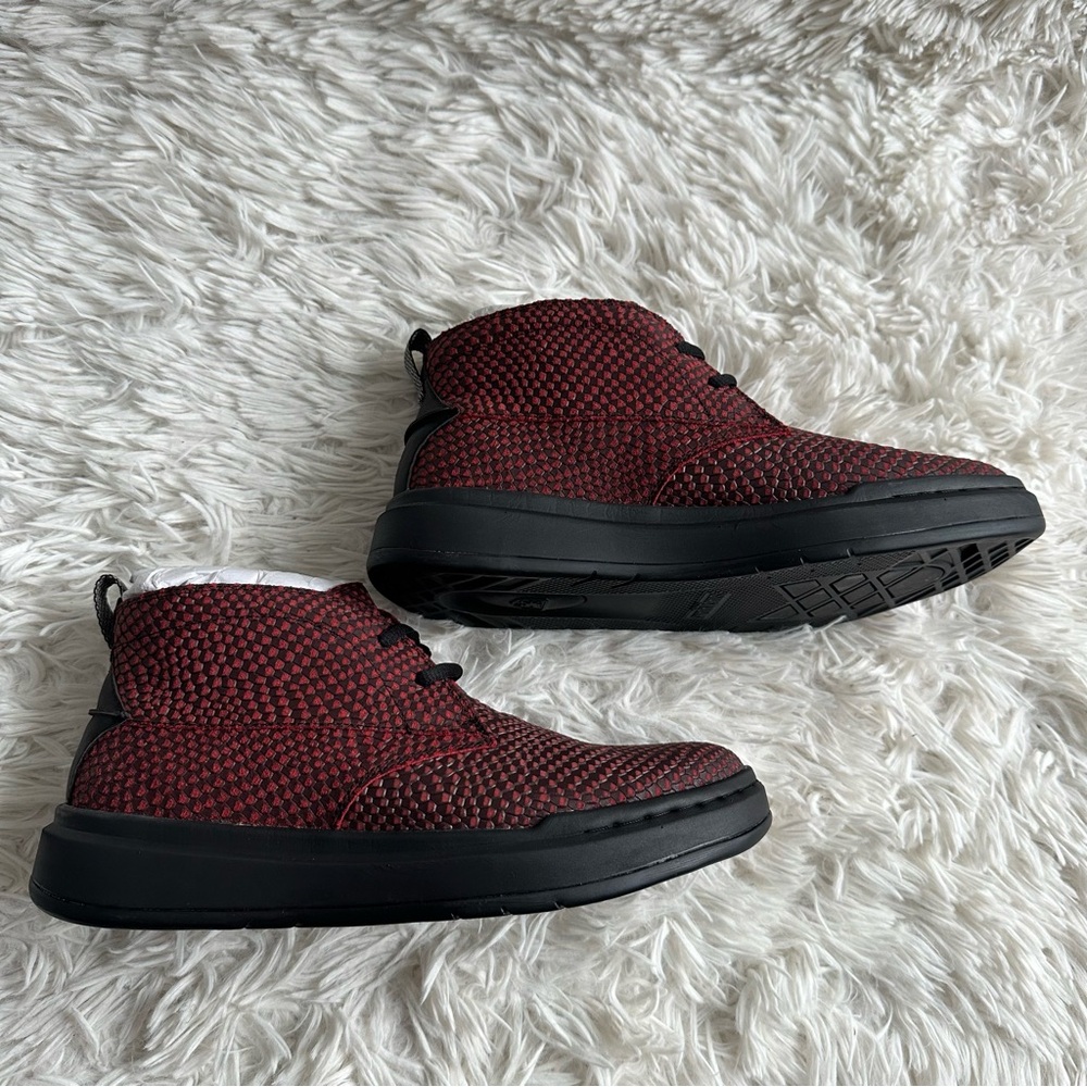 Stacy Adams Mens Cai Chukka Boot Red Black New In Box Size 7 - Picture 5 of 9